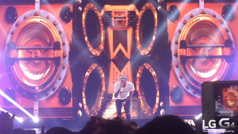 Chris Brown Concert Taken by the LGG4